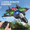 image:image4DRC V32 Foam RC Airplane Drone with 4 Batteries 80 Mins Long Flight RC Plane Helicopter Fighter Jet for Kids Adults 816 360 Flip Stunt RC Airplane Helicopter with LED Lights Gift for BoysLight Blue4 Batteries