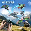 image:image4DRC V32 Foam RC Airplane Drone with 4 Batteries 80 Mins Long Flight RC Plane Helicopter Fighter Jet for Kids Adults 816 360 Flip Stunt RC Airplane Helicopter with LED Lights Gift for BoysOrange4 Batteries