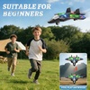 image:image4DRC V32 Foam RC Airplane Drone with 4 Batteries 80 Mins Long Flight RC Plane Helicopter Fighter Jet for Kids Adults 816 360 Flip Stunt RC Airplane Helicopter with LED Lights Gift for BoysBlue4batteries