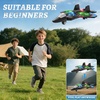 image:image4DRC V32 Foam RC Airplane Drone with 4 Batteries 80 Mins Long Flight RC Plane Helicopter Fighter Jet for Kids Adults 816 360 Flip Stunt RC Airplane Helicopter with LED Lights Gift for BoysLight Blue4 Batteries