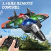 image:image4DRC V32 Foam RC Airplane Drone with 3 Batteries 60 Mins Long Flight RC Plane Helicopter Fighter Jet for Kids Adults 816 360 Flip Stunt RC Airplane Helicopter Toy Gift for Boys Beginners