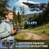 image:image4DRC V32 Foam RC Airplane Drone with 3 Batteries 60 Mins Long Flight RC Plane Helicopter Fighter Jet for Kids Adults 816 360 Flip Stunt RC Airplane Helicopter Toy Gift for Boys Beginners