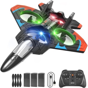 image:image4DRC V32 Foam RC Airplane Drone with 3 Batteries 60 Mins Long Flight RC Plane Helicopter Fighter Jet for Kids Adults 816 360 Flip Stunt RC Airplane Helicopter Toy Gift for Boys Beginners