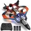 image:image4DRC RC Planes Remote Control Airplanes for Kids Foam Remote Control Planes for Kids Adults Beginners Remote Control Helicopter Fighter Jet Drones for Kids Adults 360 Flip Easy to FlyOrange3 Batteries